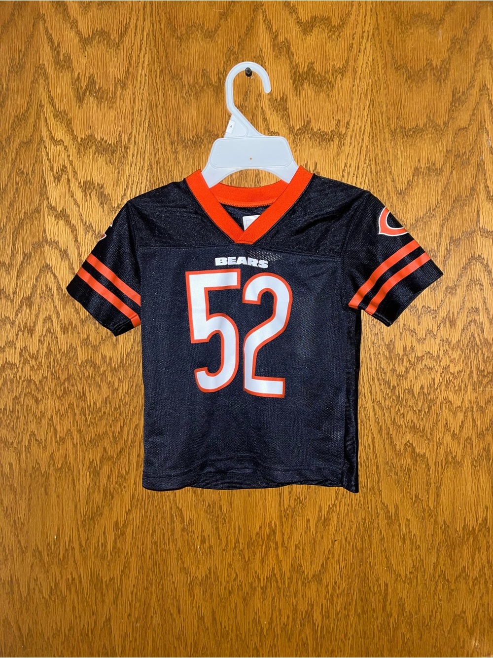 NFL Kids Chicago Bears #52 Jersey in Black and Orange
